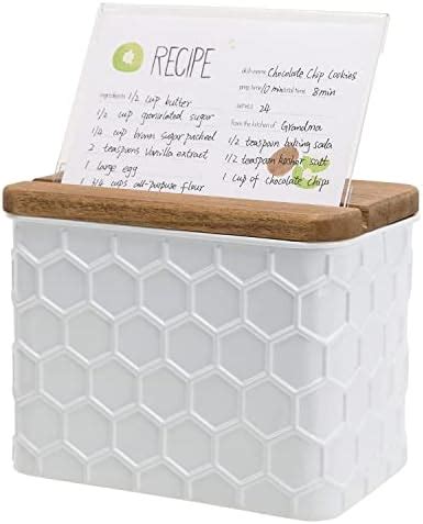 metal recipe card boxes|wooden recipe boxes.